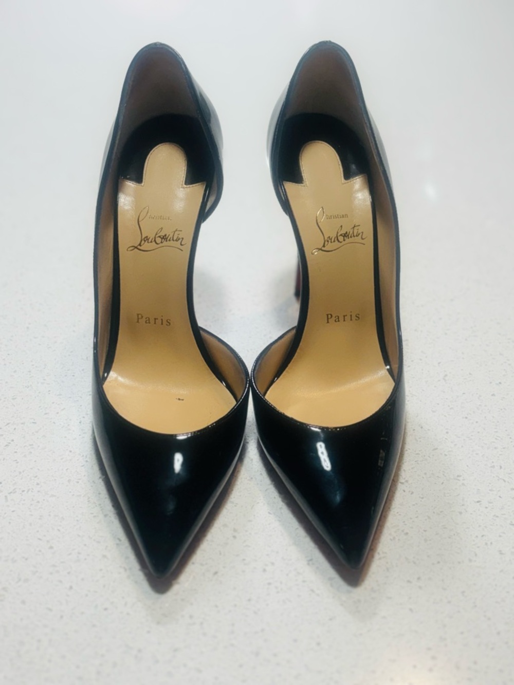 Christian Louboutin Black Patent Leather Pointed Pumps